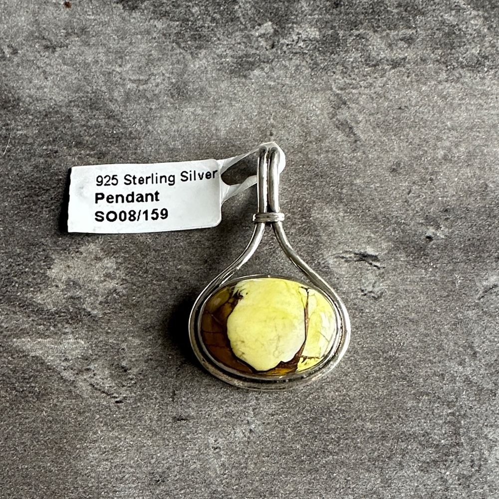 Honey Dahlia Sterling Silver Pendant